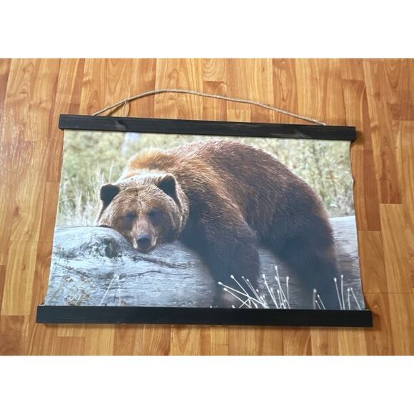 Sleeping Bear‎ Canvas Art Tapestry - Picture 1 of 2